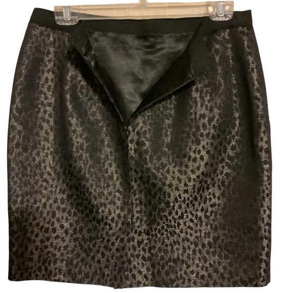 Ann Taylor Women’s Metallic Jacquard Leopard, Pencil Skirt. - Picture 5 of 8